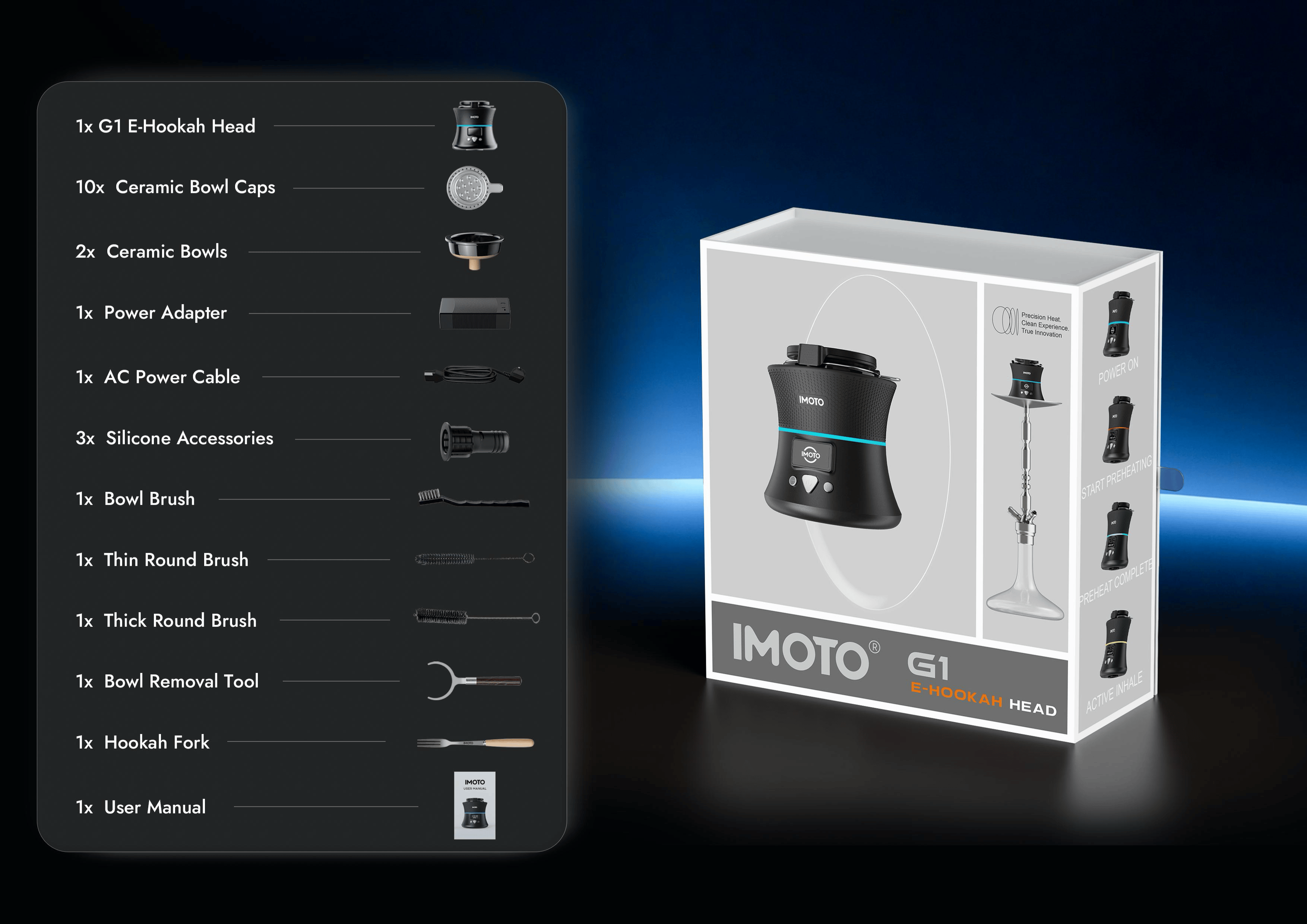 IMOTO G1 E-HOOKAH HEAD